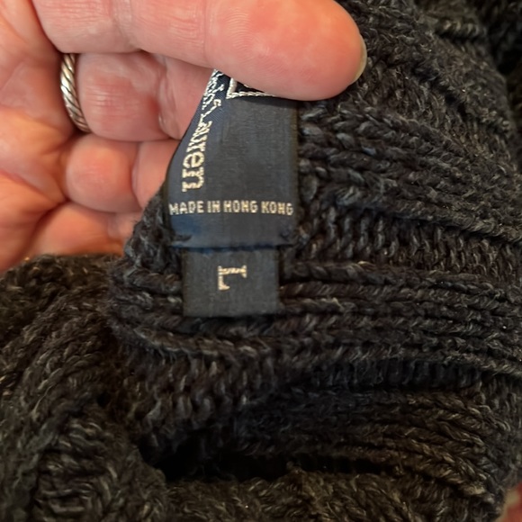 Vtg 80s RALPH LAUREN Polo Size Large Cotton Ribbed Turtleneck Timeless Cozy Soft - Picture 8 of 16